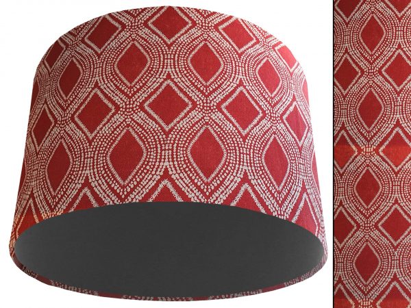Boho Red Light Shade Dark Grey, Bohemian Home Interior