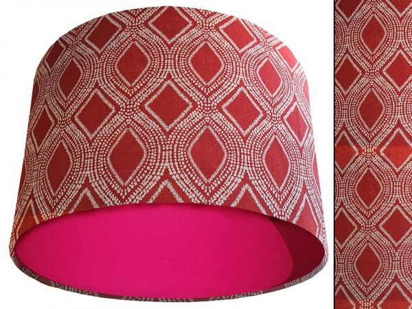 Boho Red Light Shade Pink, Bohemian Home Interior