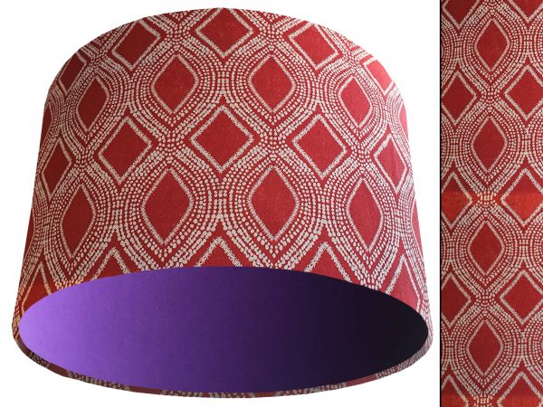 Boho Red Light Shade Purple, Bohemian Home Interior
