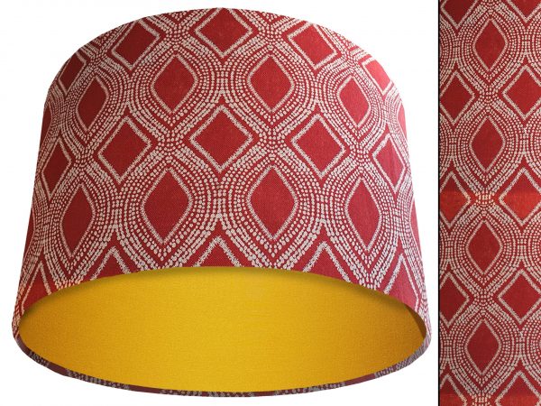 Boho Red Light Shade Yellow, Bohemian Home Interior