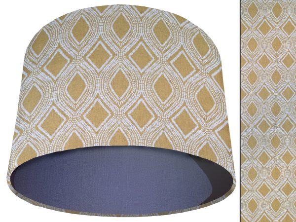 Boho Yellow Light Shade Blue, Bohemian Style Home Interior