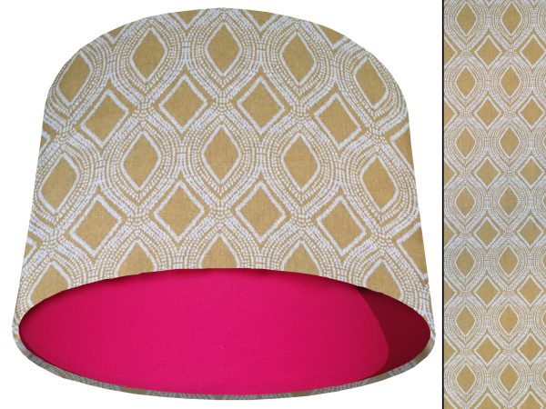 Boho Yellow Light Shade Pink, Bohemian Style Home Interior