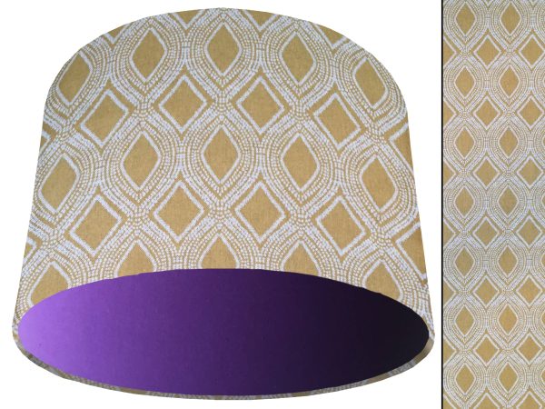 Boho Yellow Light Shade Purple, Bohemian Style Home Interior