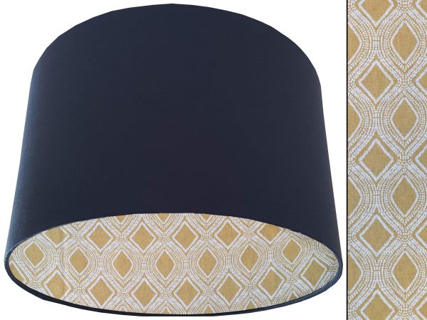 Boho Yellow Lampshade Blue, Modern Bohemian Interior