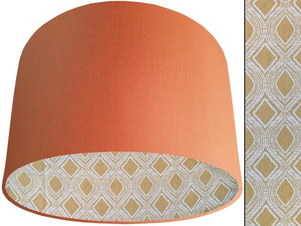 Boho Yellow Lampshade Orange, Modern Bohemian Interior