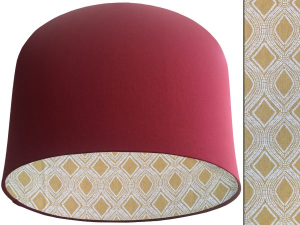 Boho Yellow Lampshade Red, Modern Bohemian Interior
