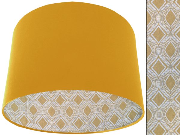 Boho Yellow Lampshade Yellow, Modern Bohemian Interior