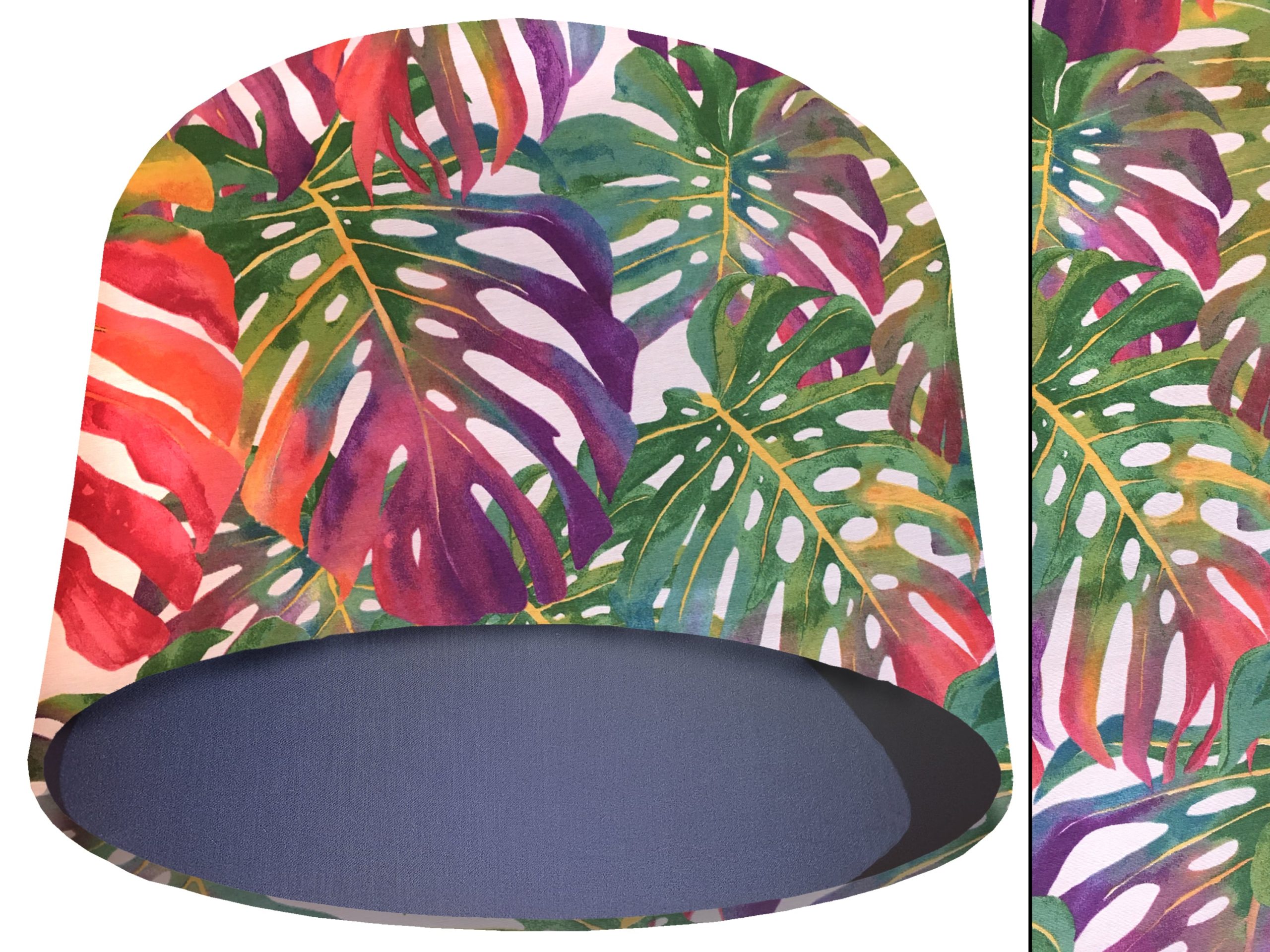 Bright Palm Leaves Light Shade Blue, Vibrant Home Interior