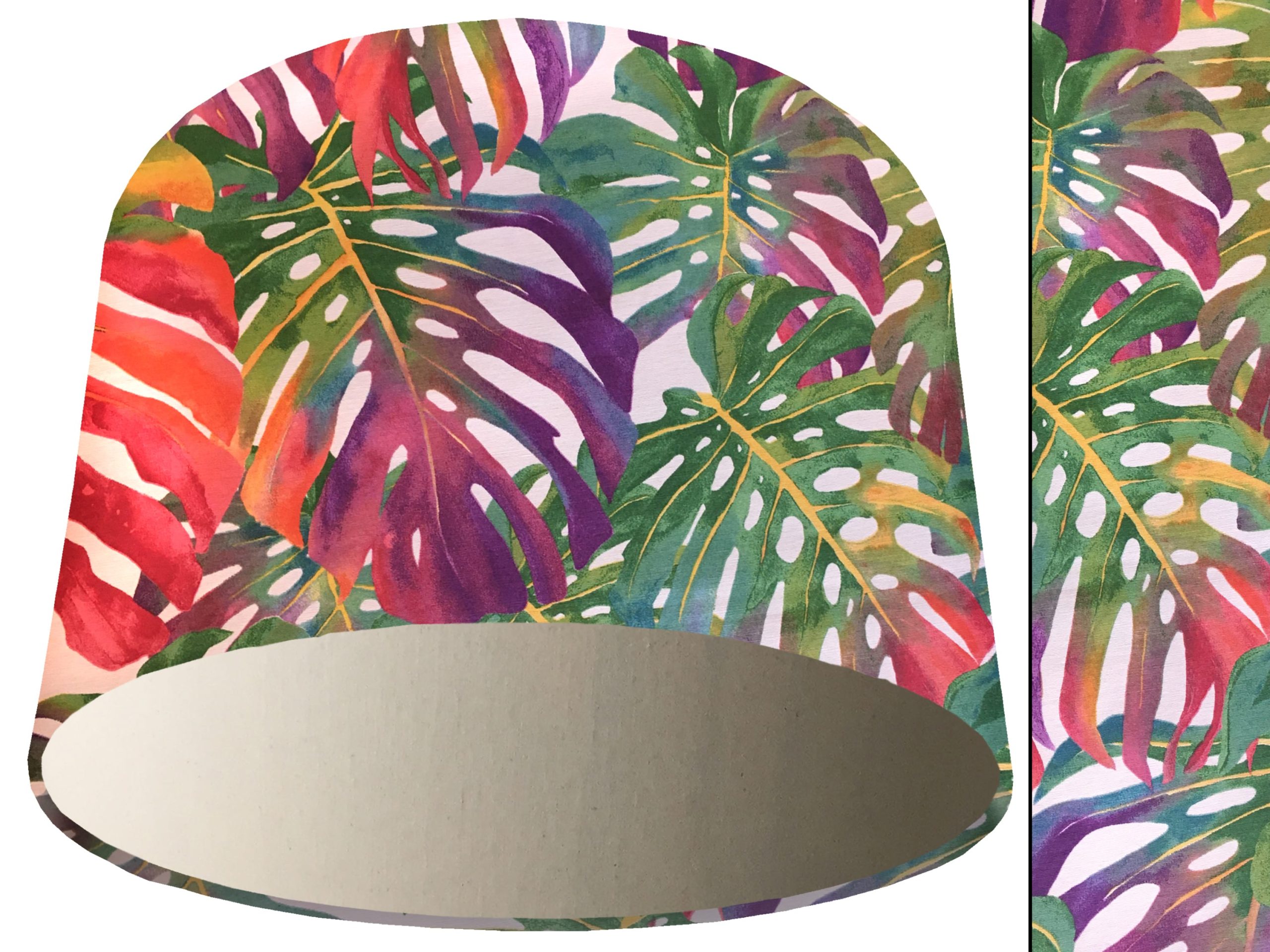 Bright Palm Leaves Light Shade Cream, Vibrant Home Interior