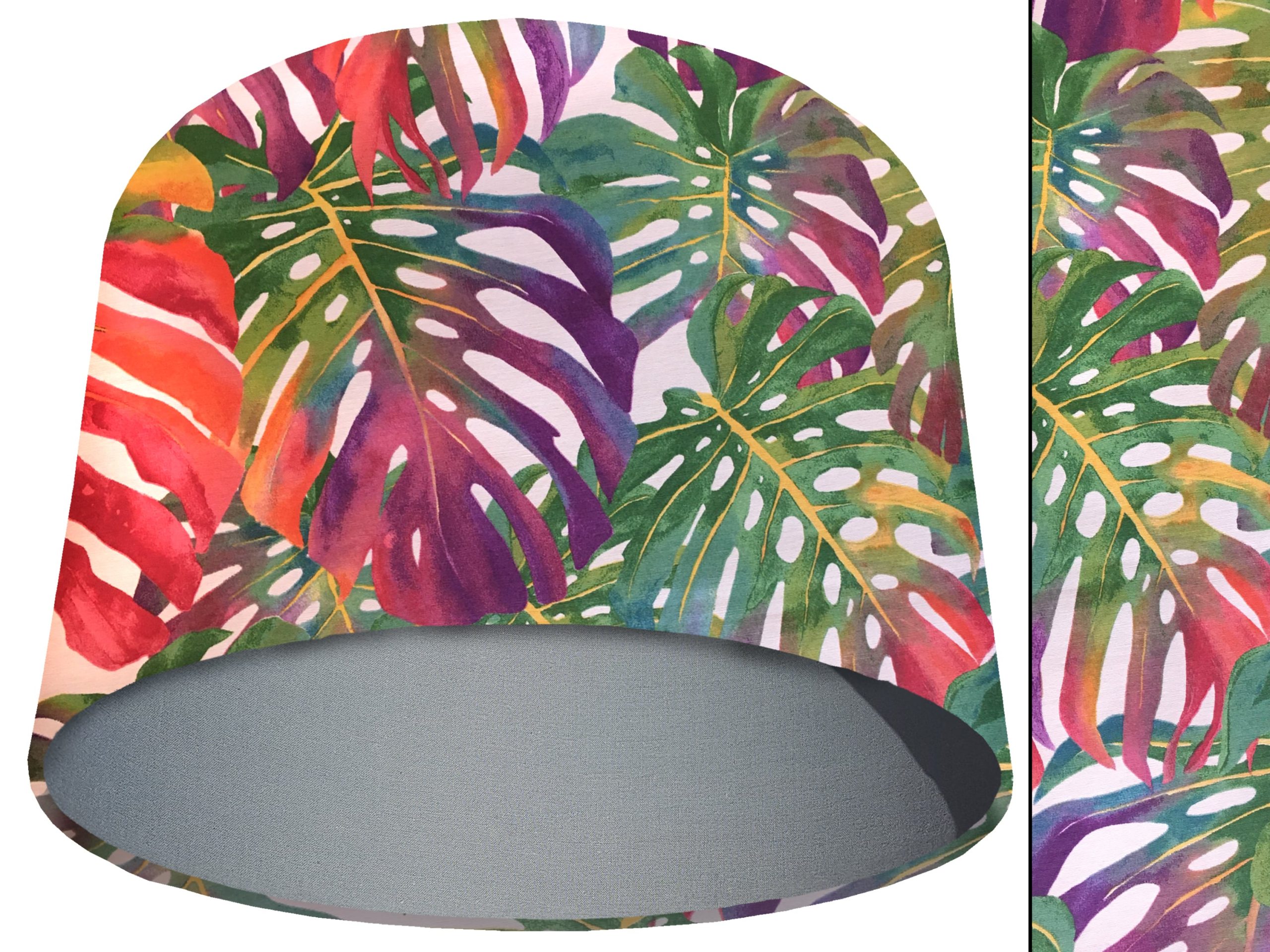 Bright Palm Leaves Light Shade Light Grey, Vibrant Home Interior