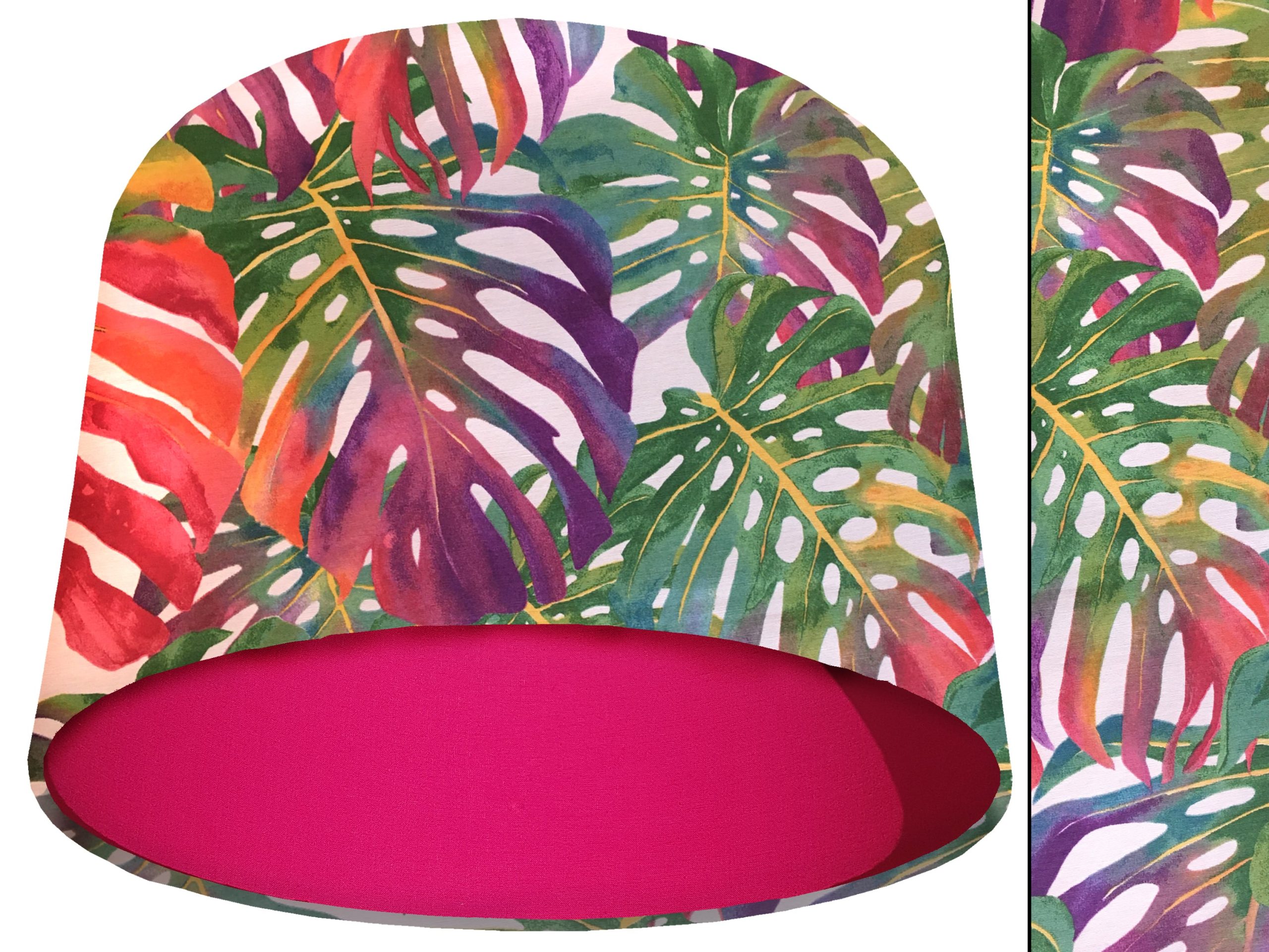 Bright Palm Leaves Light Shade Pink, Vibrant Home Interior