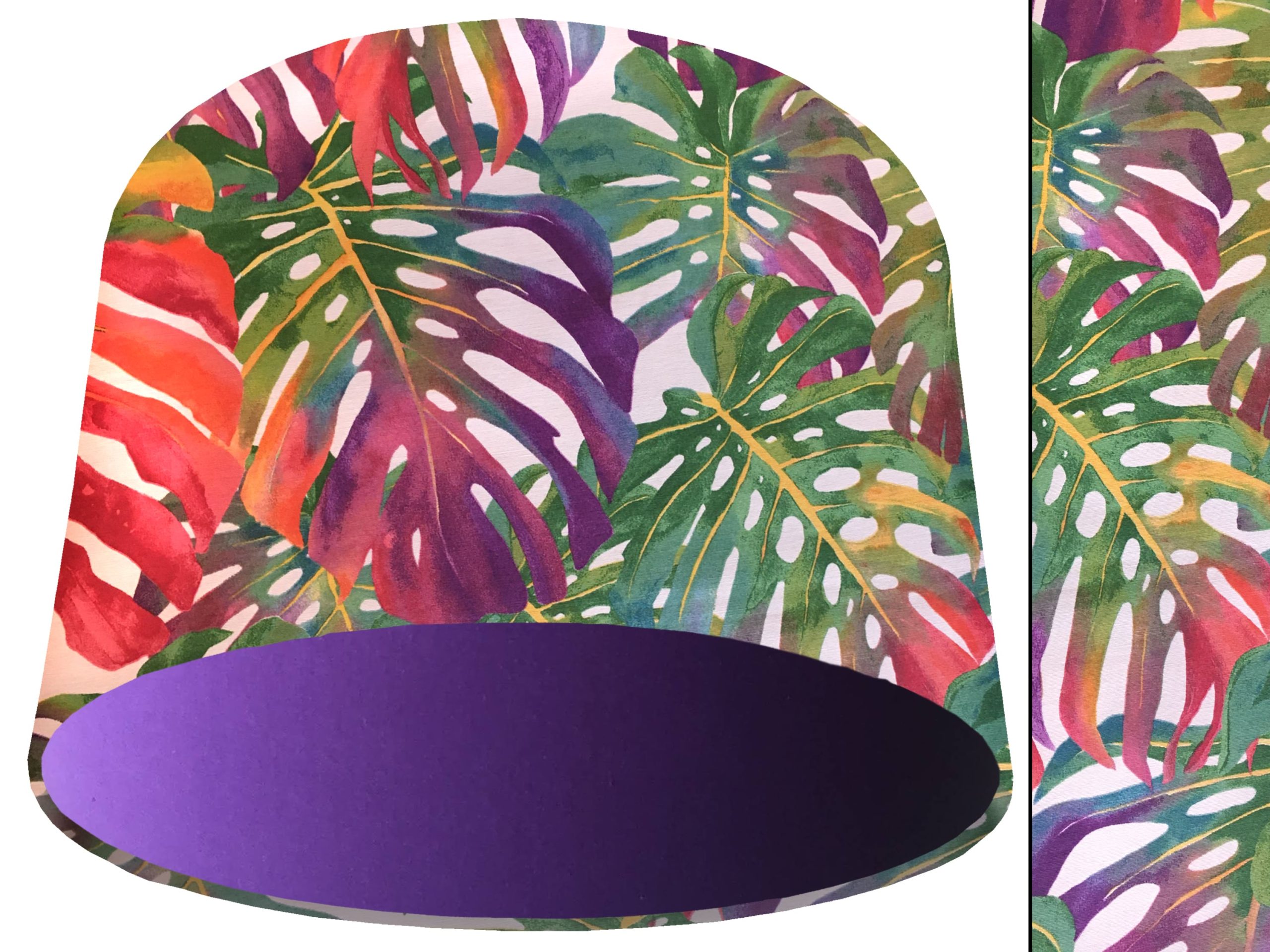 Bright Palm Leaves Light Shade Purple, Vibrant Home Interior