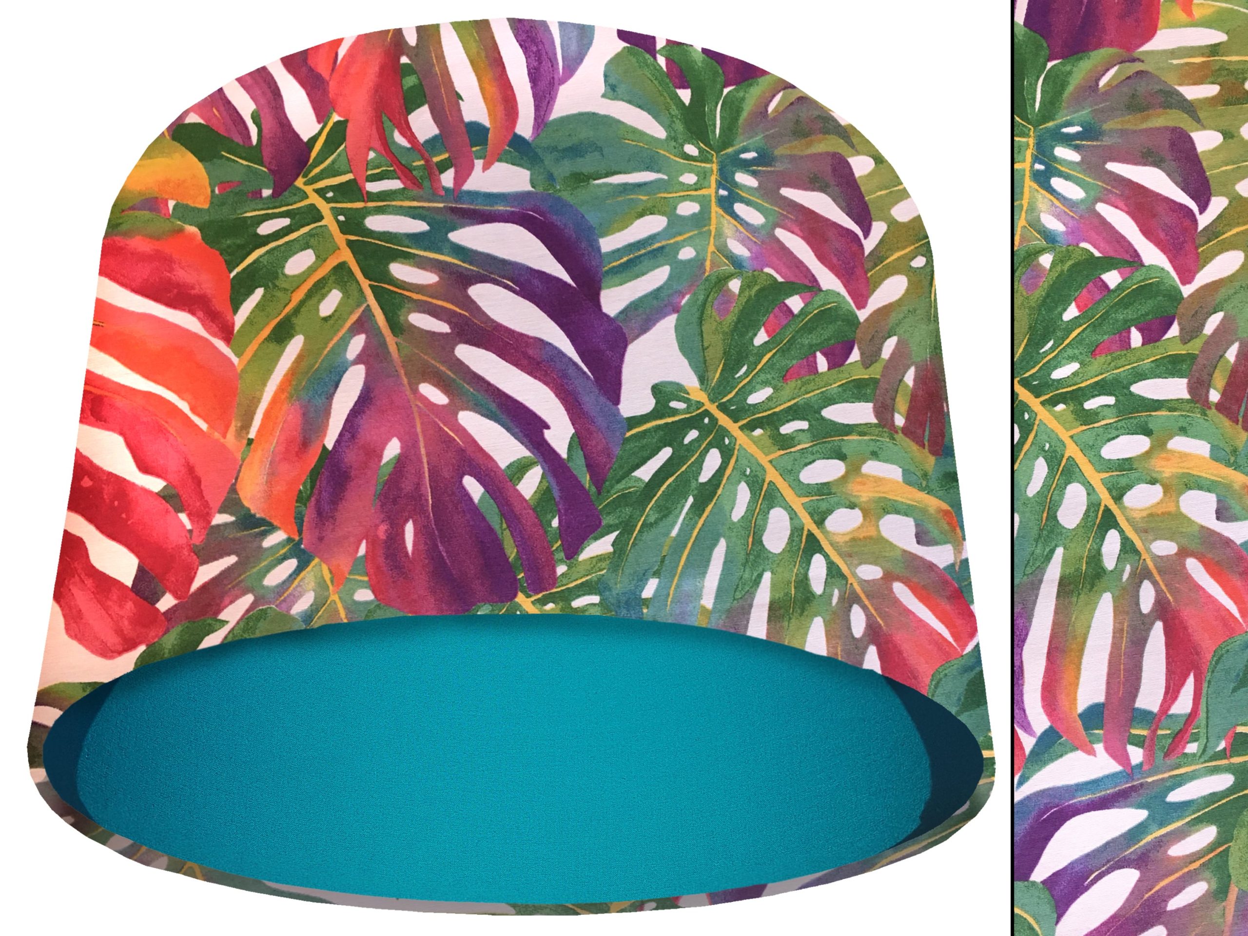 Bright Palm Leaves Light Shade Teal, Vibrant Home Interior