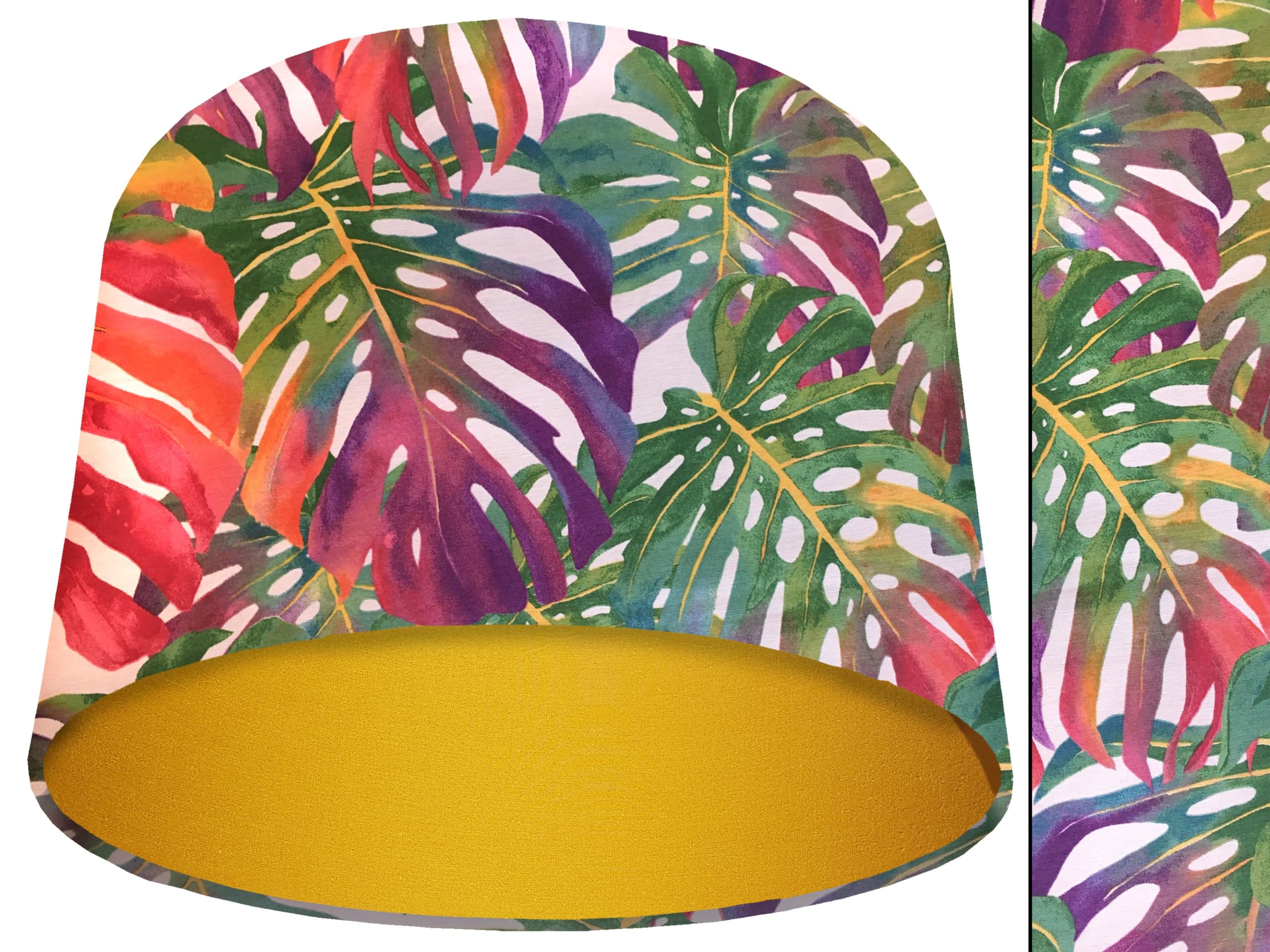 Bright Palm Leaves Light Shade Yellow, Vibrant Home Interior