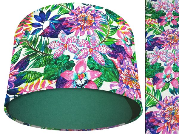 Bright Tropics Light Shade Green, Bold Tropical Home Interior