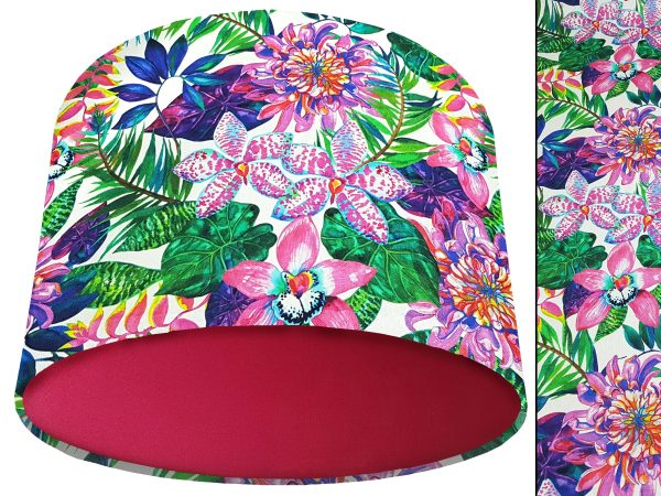Bright Tropics Light Shade Red, Bold Tropical Home Interior