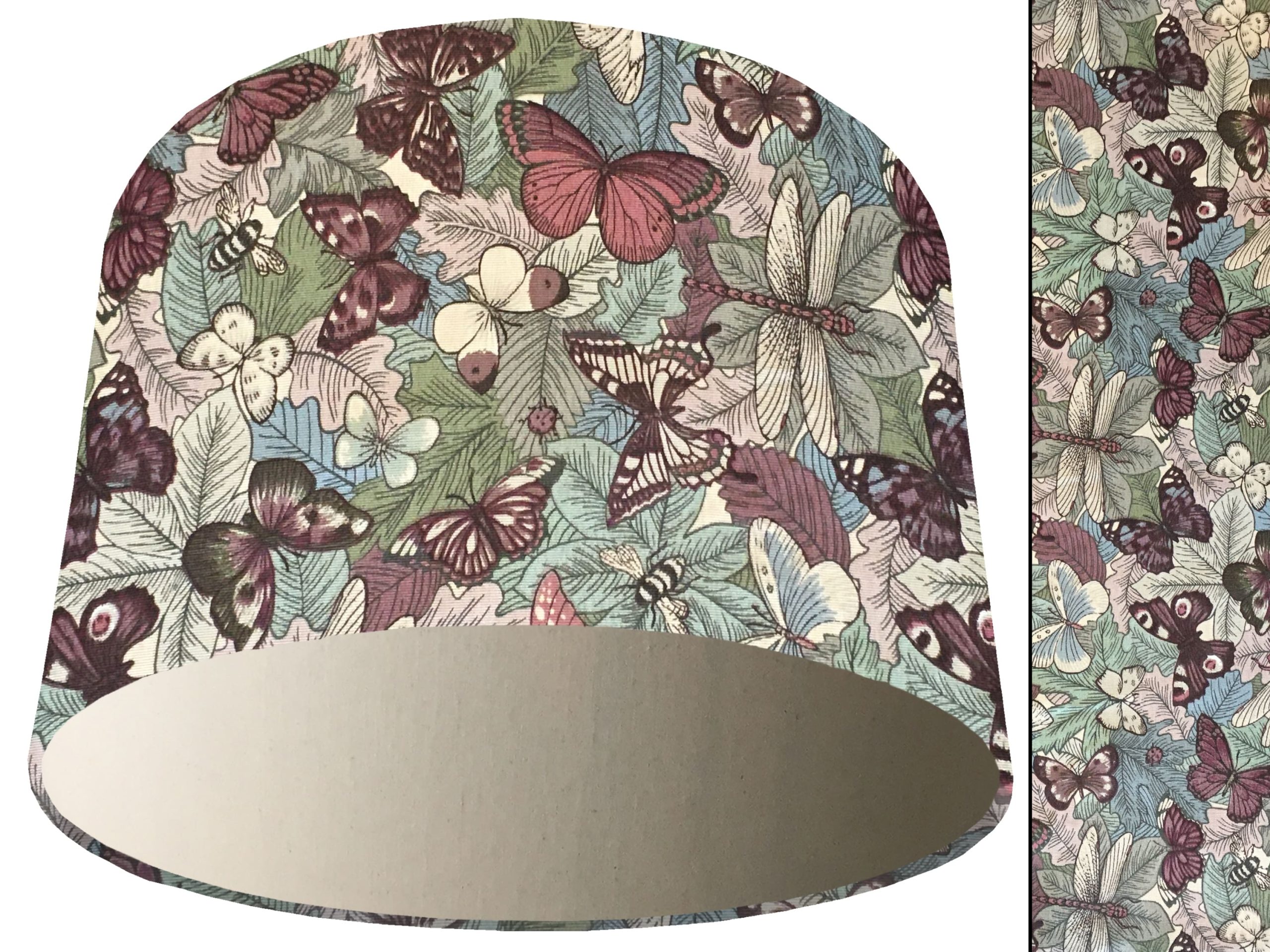 Butterfly Light Shade Cream, Classic Country Lampshade