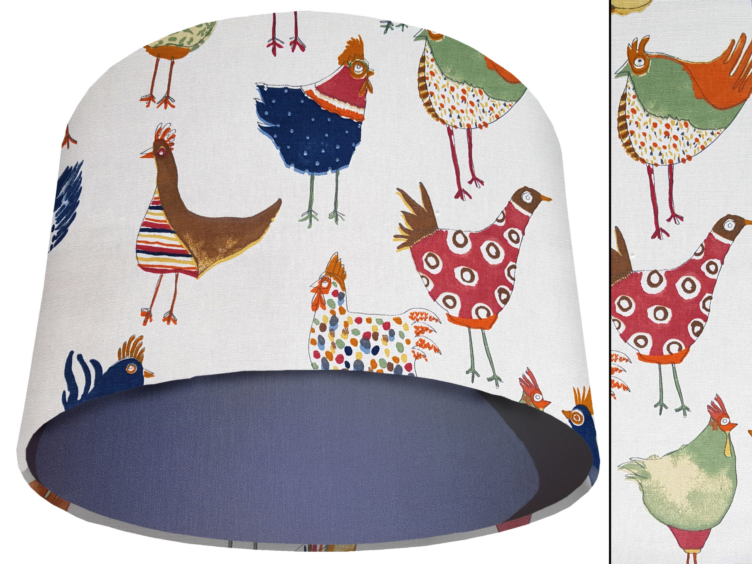 Funky Birds Light Shade Blue, Kid's Bedroom Lighting