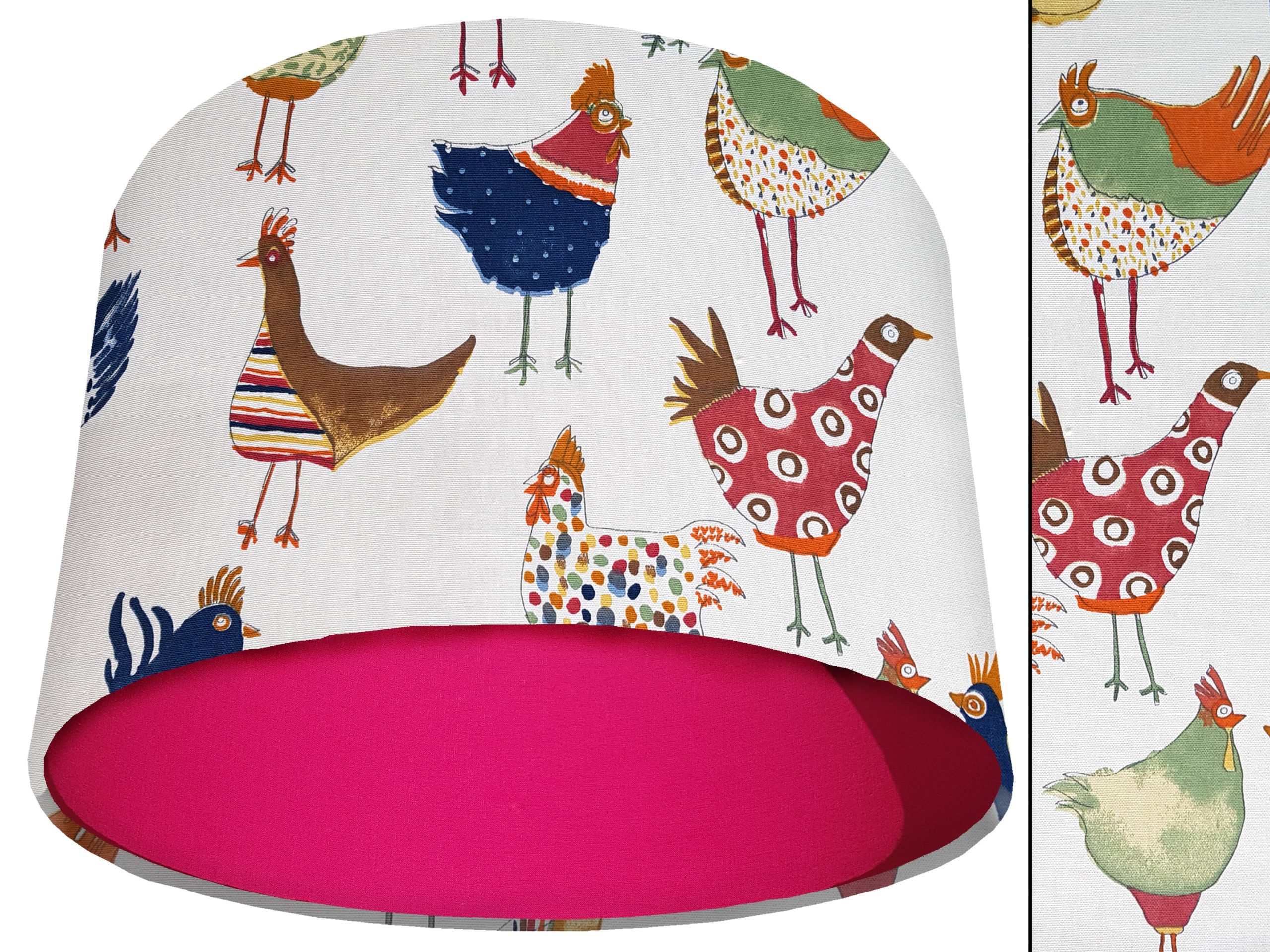 Funky Birds Light Shade Pink, Kid's Bedroom Lighting