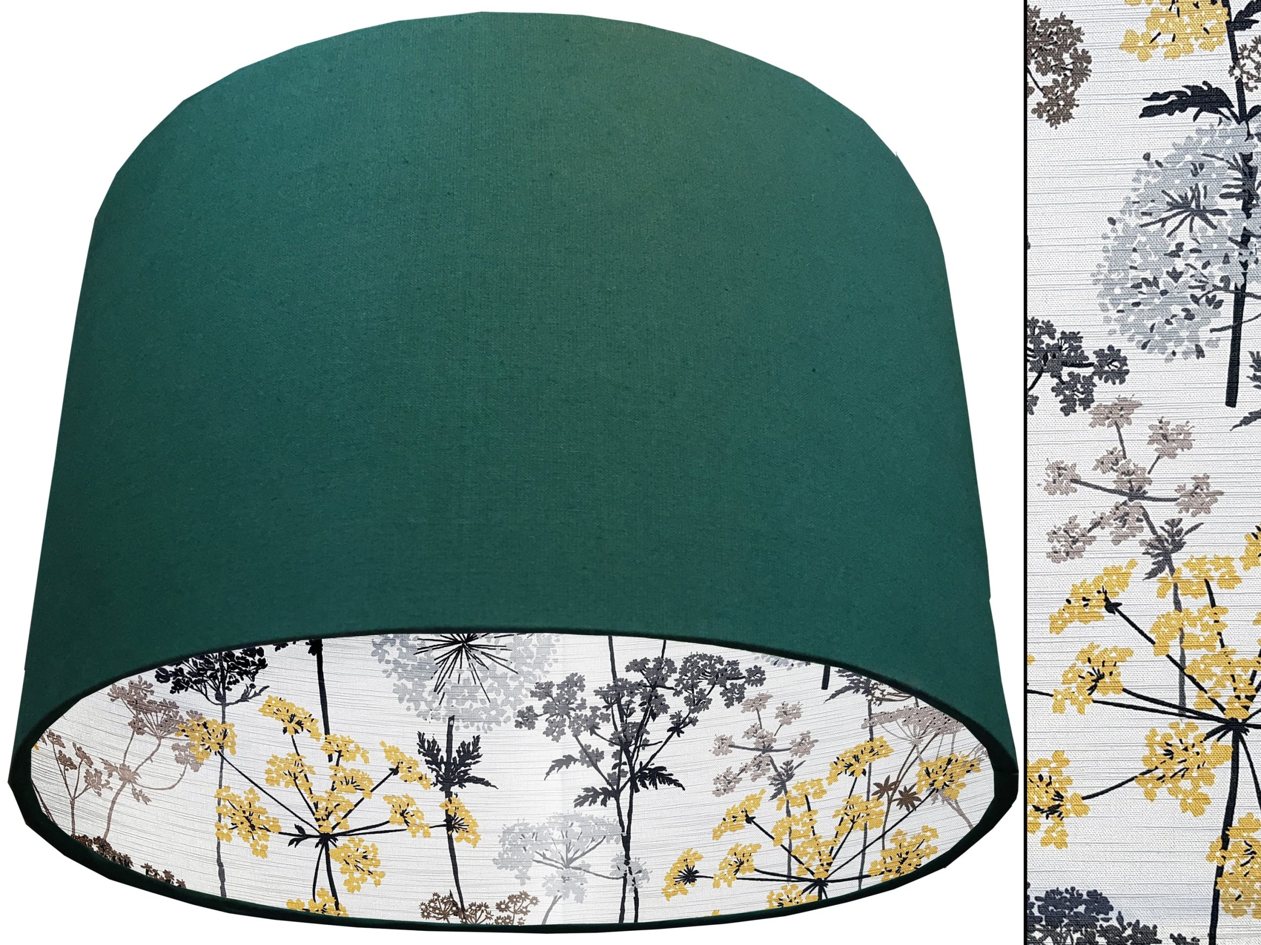 Cow Parsley Lampshade Green, Classic Country Home Light