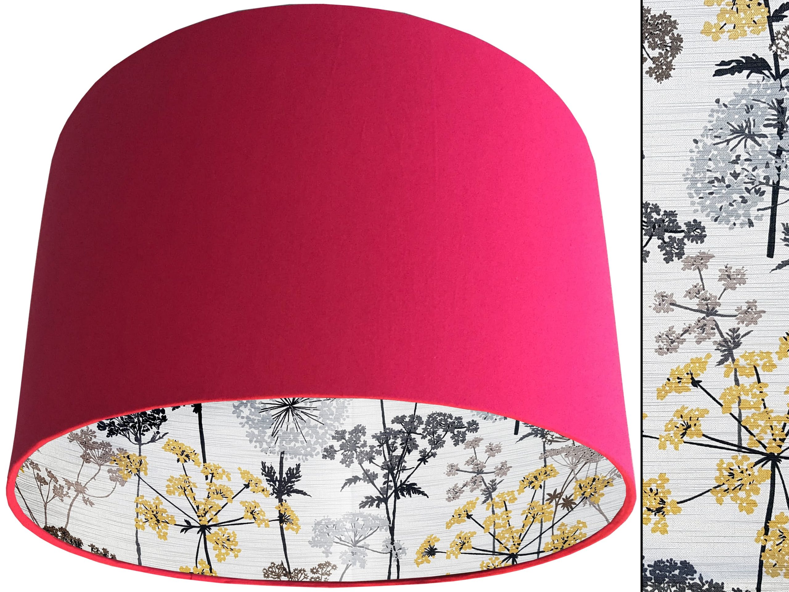 Cow Parsley Lampshade Pink, Classic Country Home Light