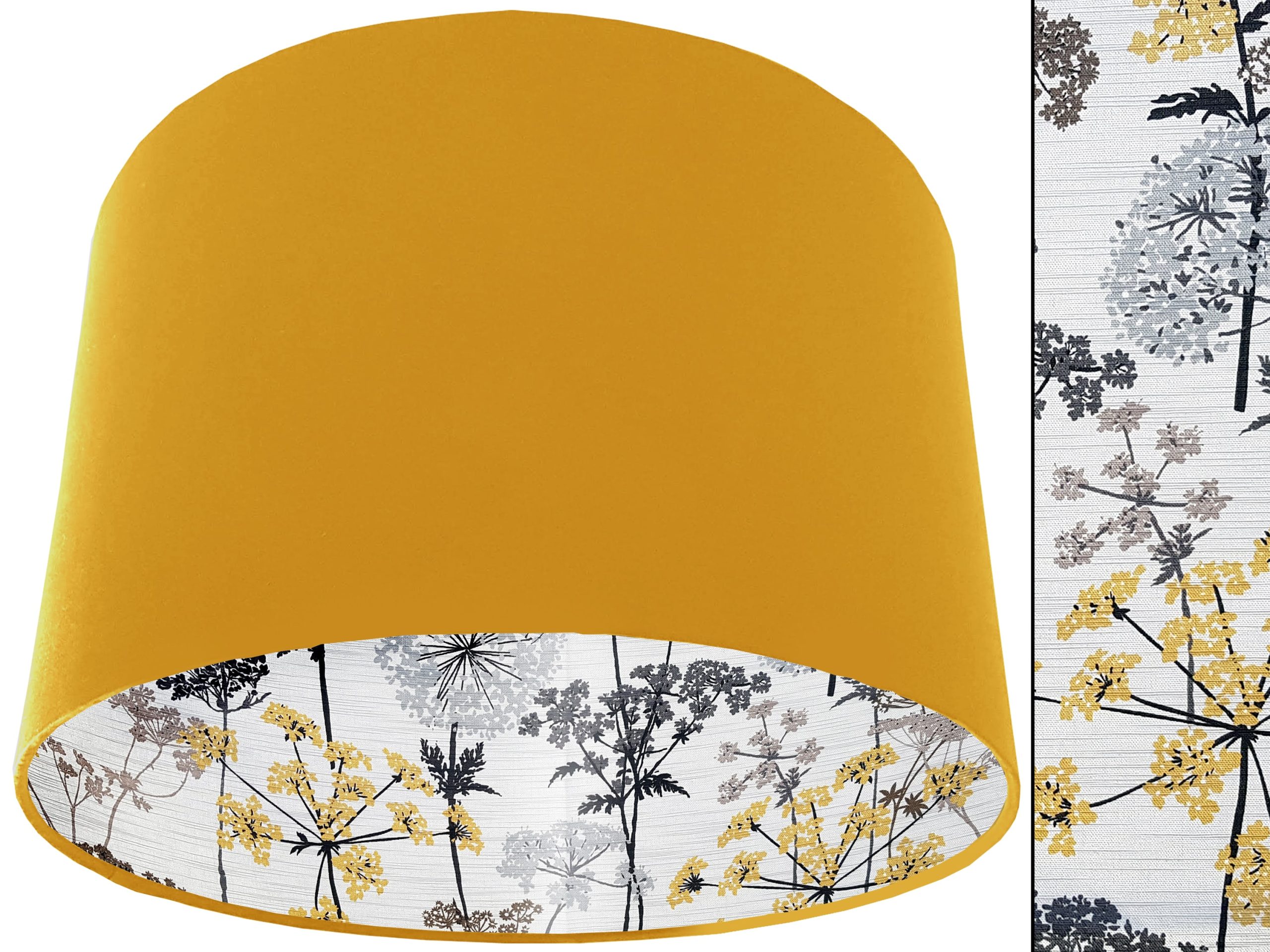 Cow Parsley Lampshade Yellow, Classic Country Home Light