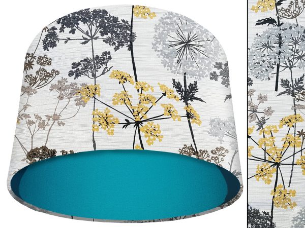 Cow Parsley Light Shade Teal, Modern Country Home