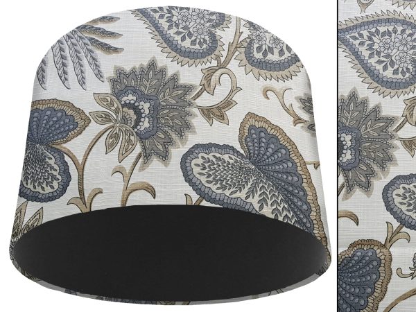 Paisley Cream Light Shade Black, Modern Home Lighting