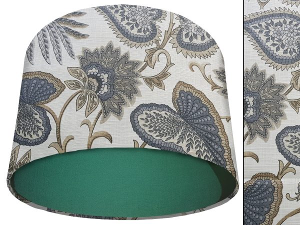 Paisley Cream Light Shade Green, Modern Home Lighting