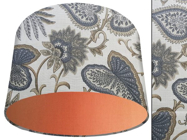 Paisley Cream Light Shade Orange, Modern Home Lighting