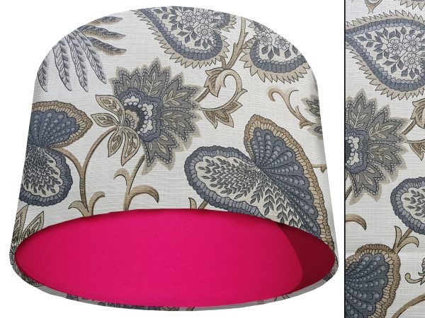 Paisley Cream Light Shade Pink, Modern Home Lighting