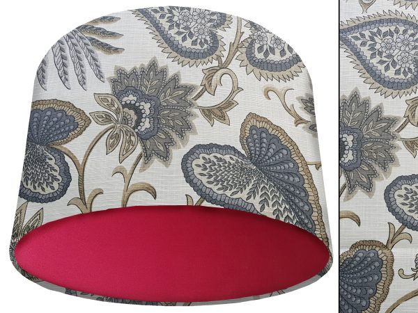 Paisley Cream Light Shade Red, Modern Home Lighting