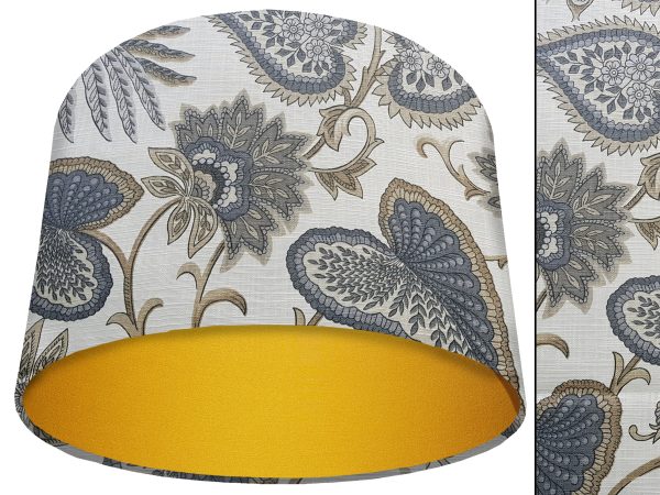 Paisley Cream Light Shade Yellow, Modern Home Lighting