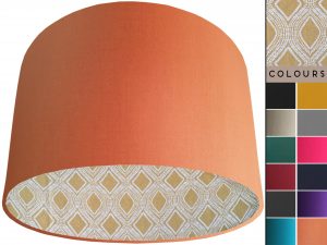Boho Yellow Lampshade Orange, Modern Bohemian Interior