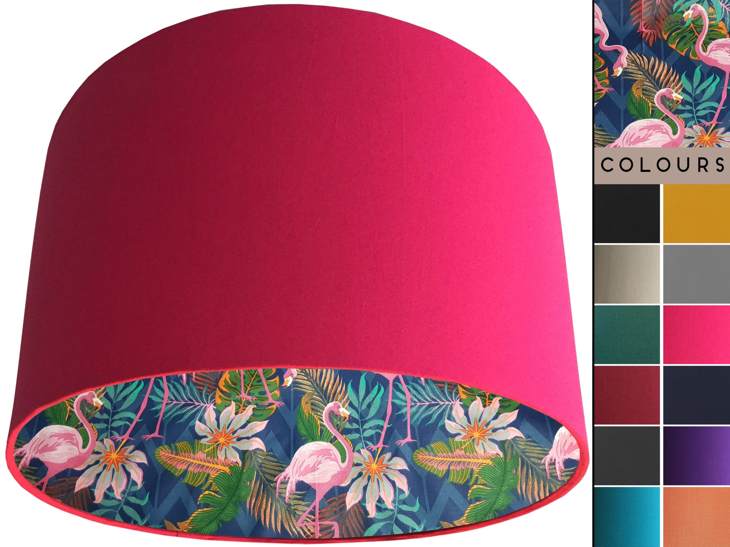 Flamingo Lampshade Pink, Vibrant Tropical Interior Light