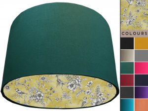 French Toile Yellow Lampshade Green, Classic Country Home