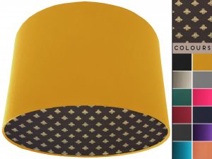 Golden Bee Lampshade Yellow, Stylish Gold Animal Light