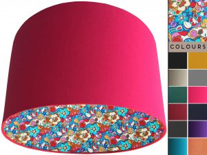 Floral Bloom Lampshade Pink, Liberty Art Fabric Light Shade