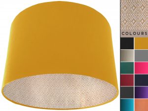 Navajo Yellow Lampshade Yellow, Geometric Light Shade