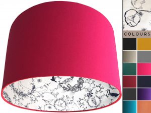 Black & White Animals Lampshade Pink, Traditional Country