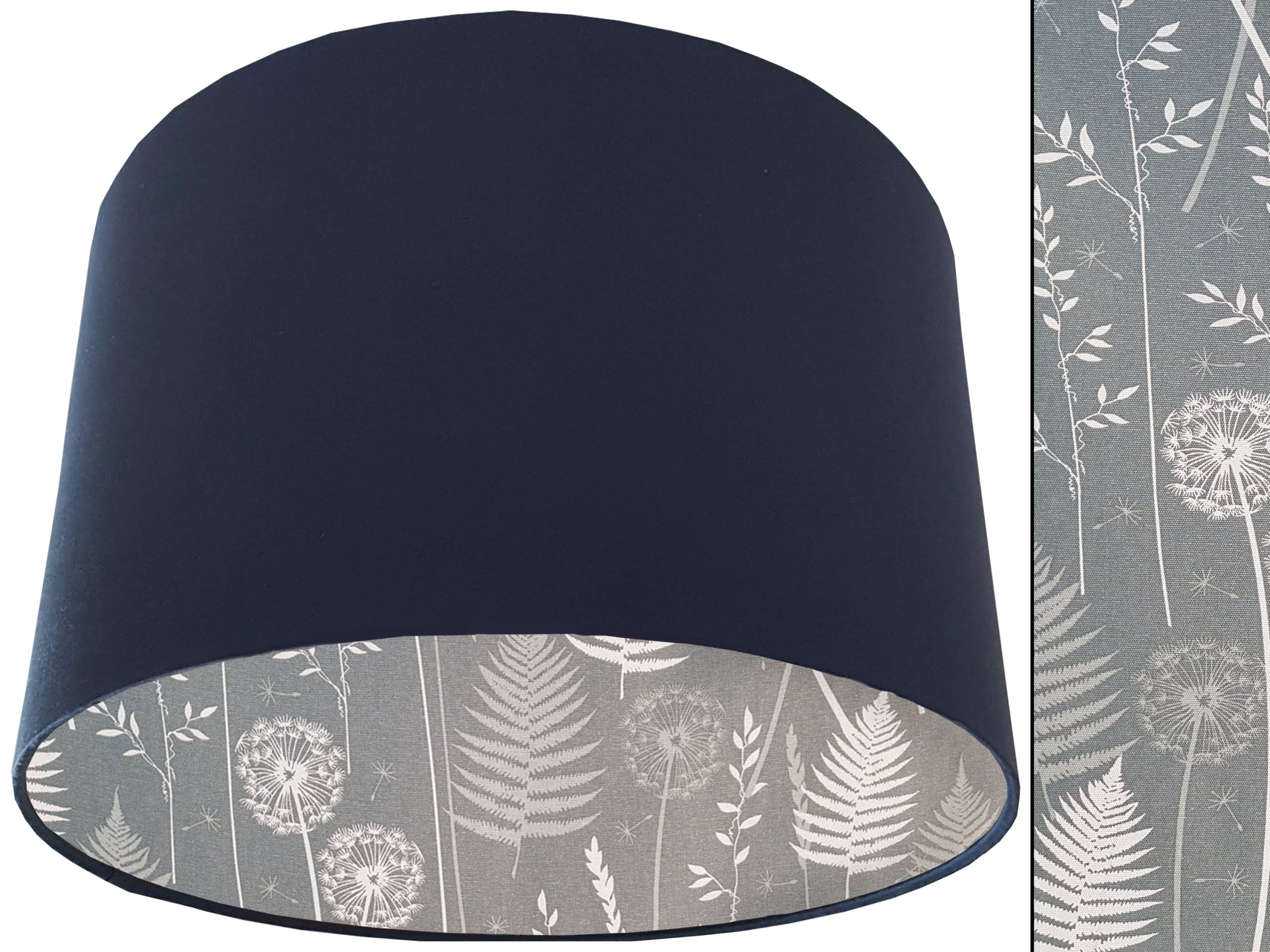 Dark Moss Lampshade Blue, Traditional Country Home Light