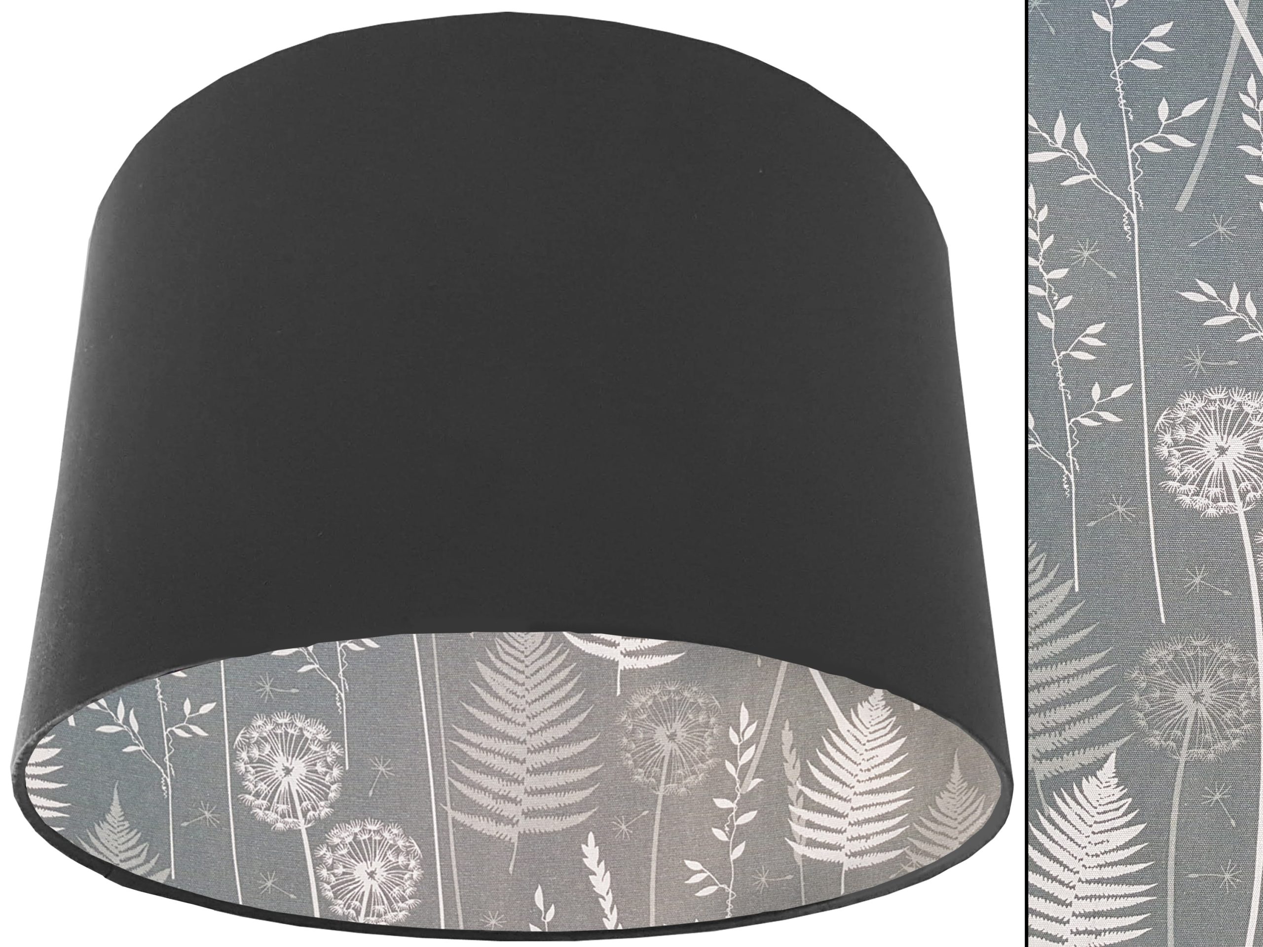 Dark Moss Lampshade Dark Grey, Traditional Country Home Light