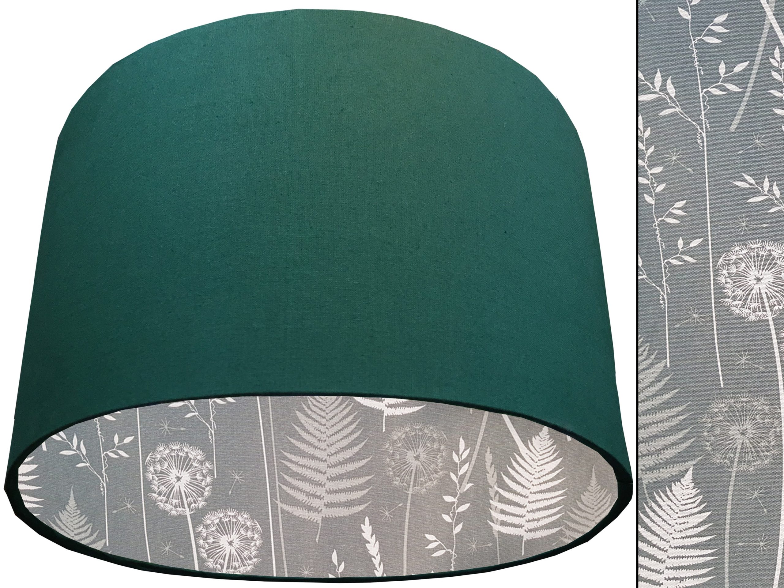 Dark Moss Lampshade Green, Traditional Country Home Light