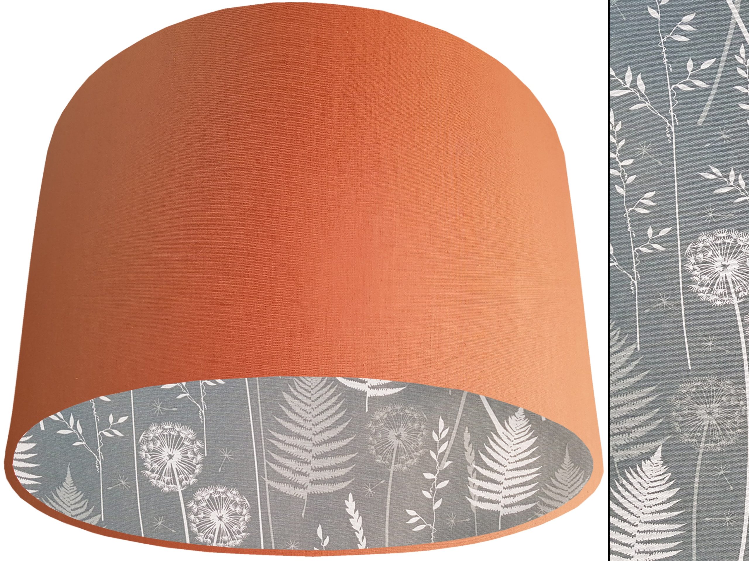 Dark Moss Lampshade Orange, Traditional Country Home Light
