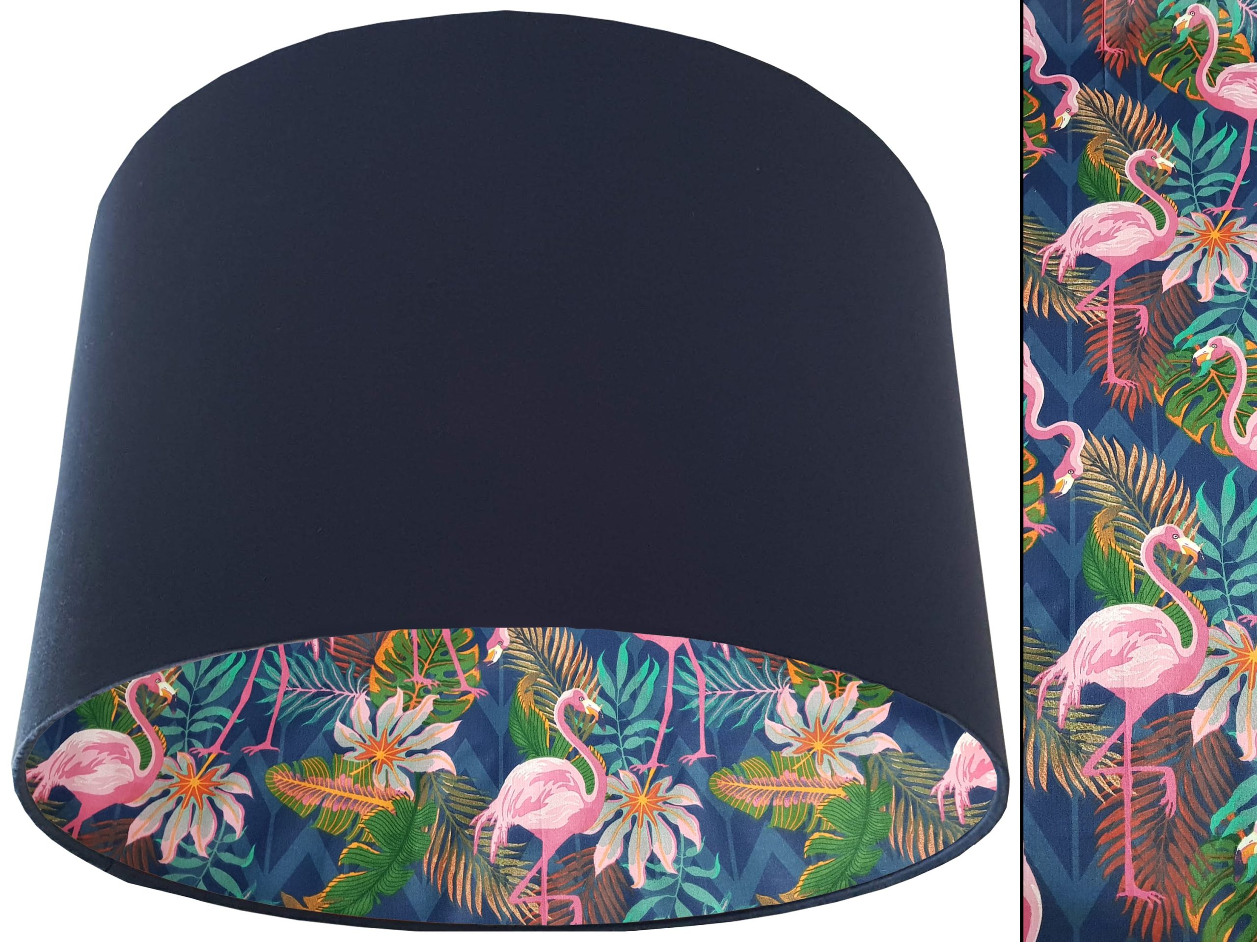 Flamingo Lampshade Blue, Vibrant Tropical Interior Light