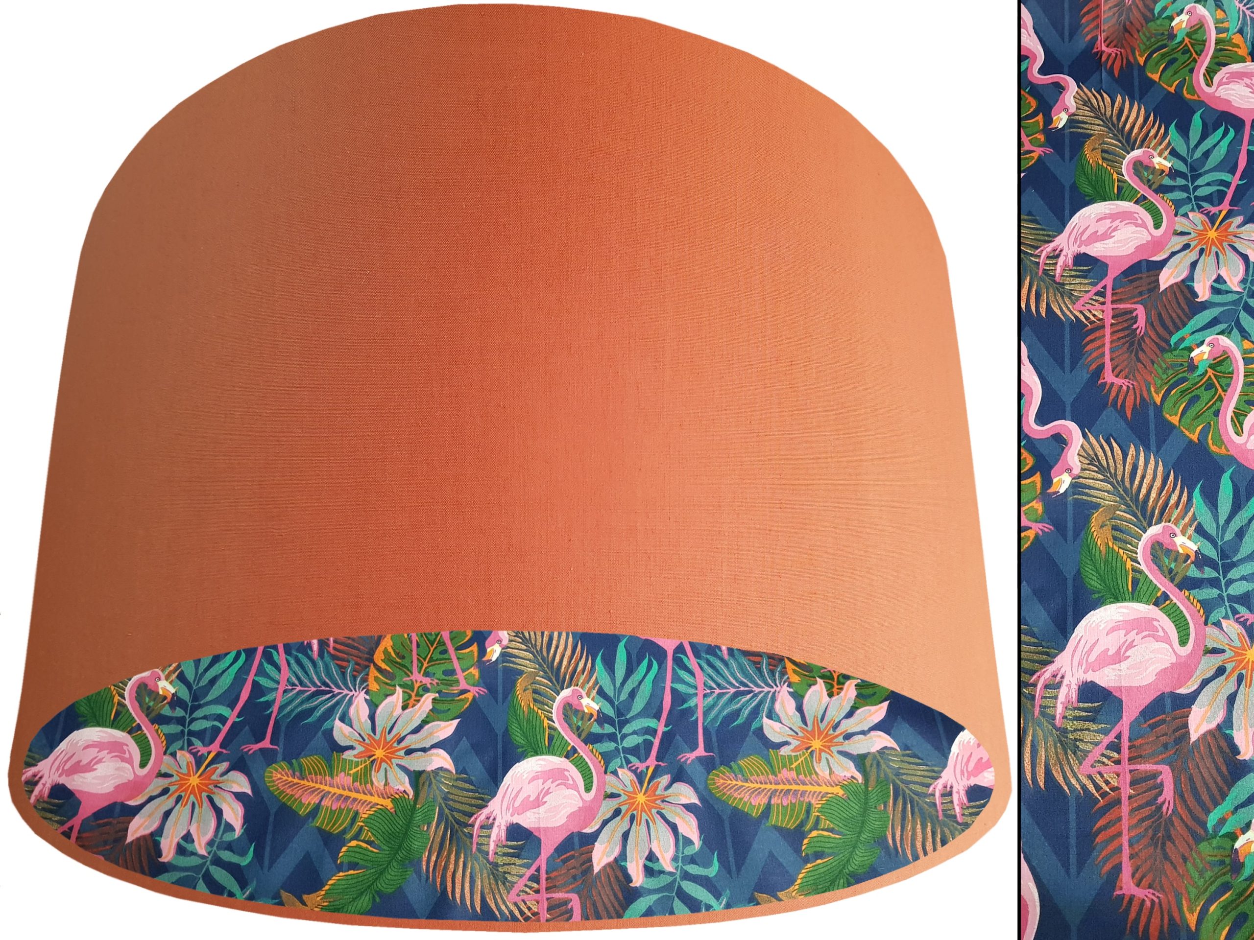 Flamingo Lampshade Orange, Vibrant Tropical Interior Light