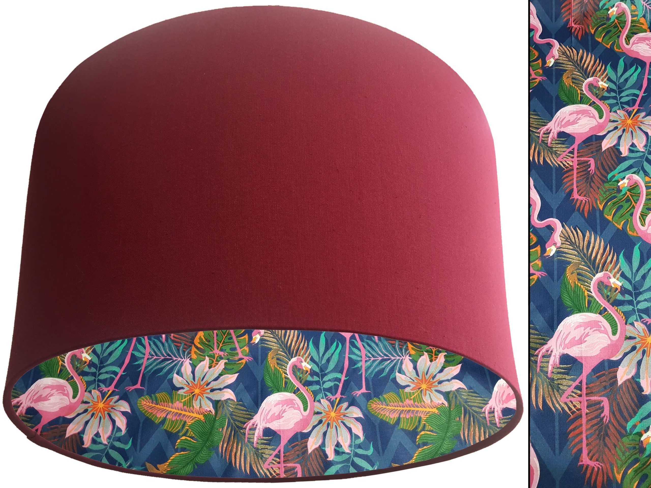 Flamingo Lampshade Red, Vibrant Tropical Interior Light