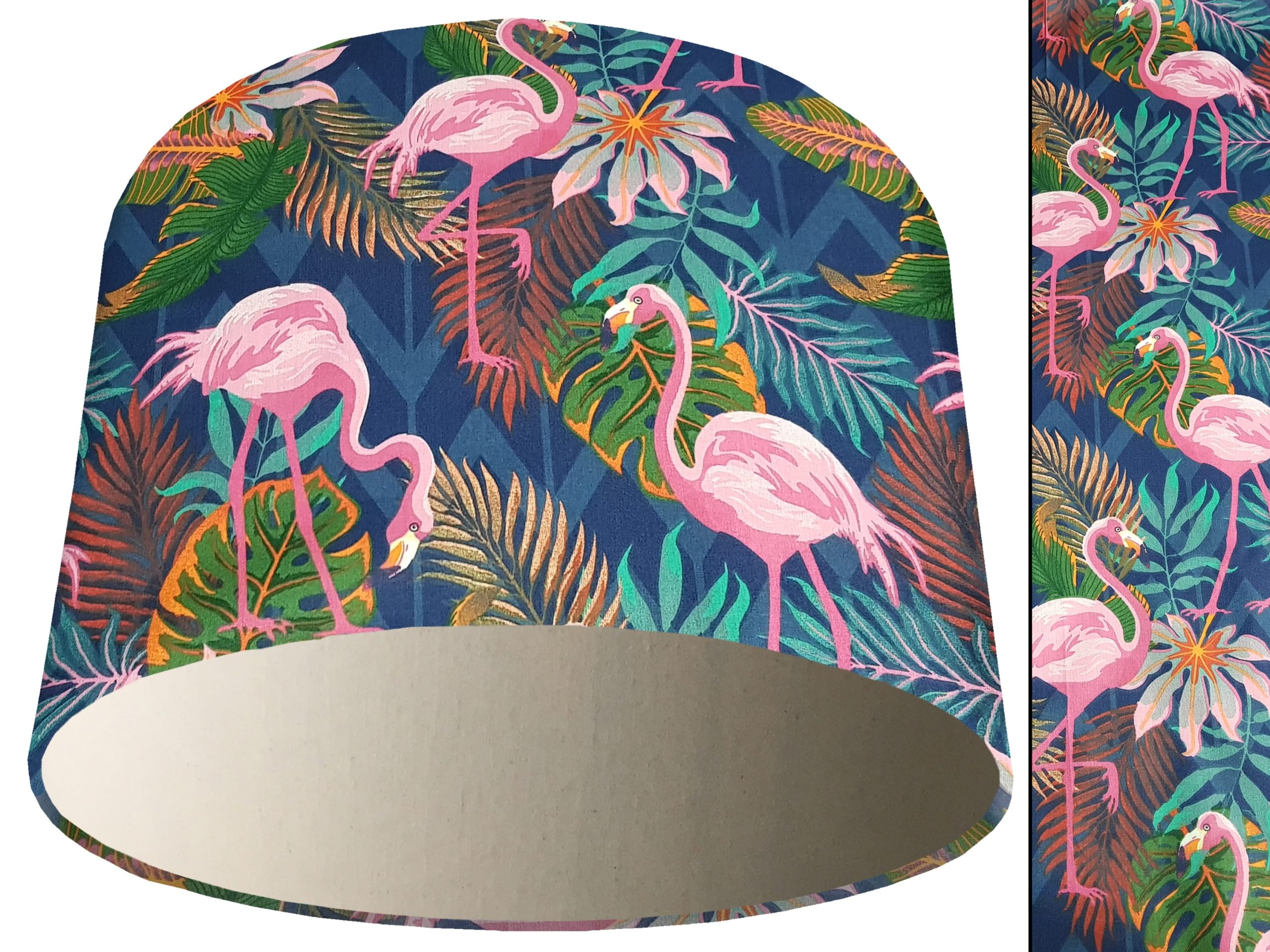Flamingo Light Shade Cream, Vibrant Tropical Home Interior