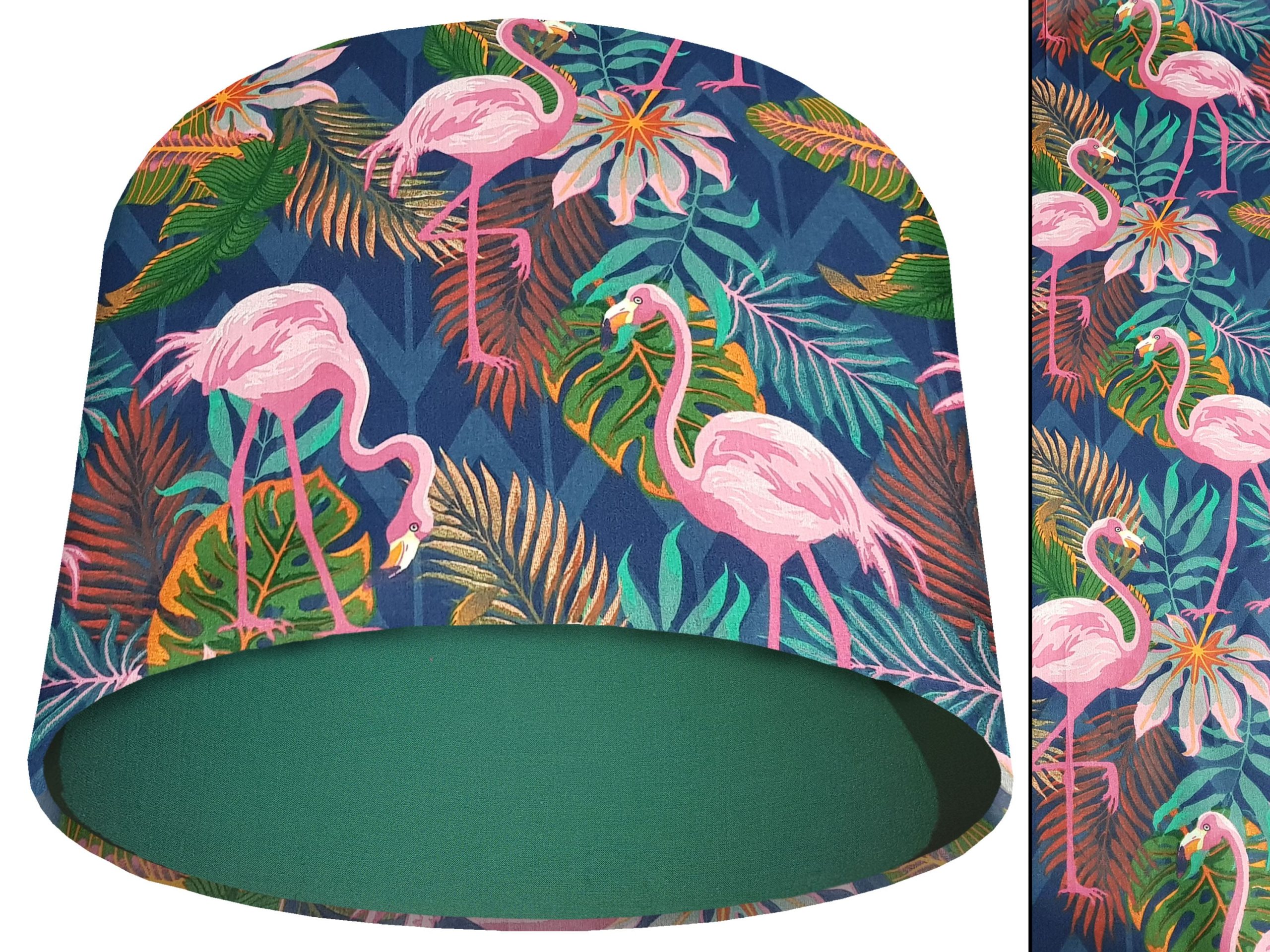 Flamingo Light Shade Green, Vibrant Tropical Home Interior