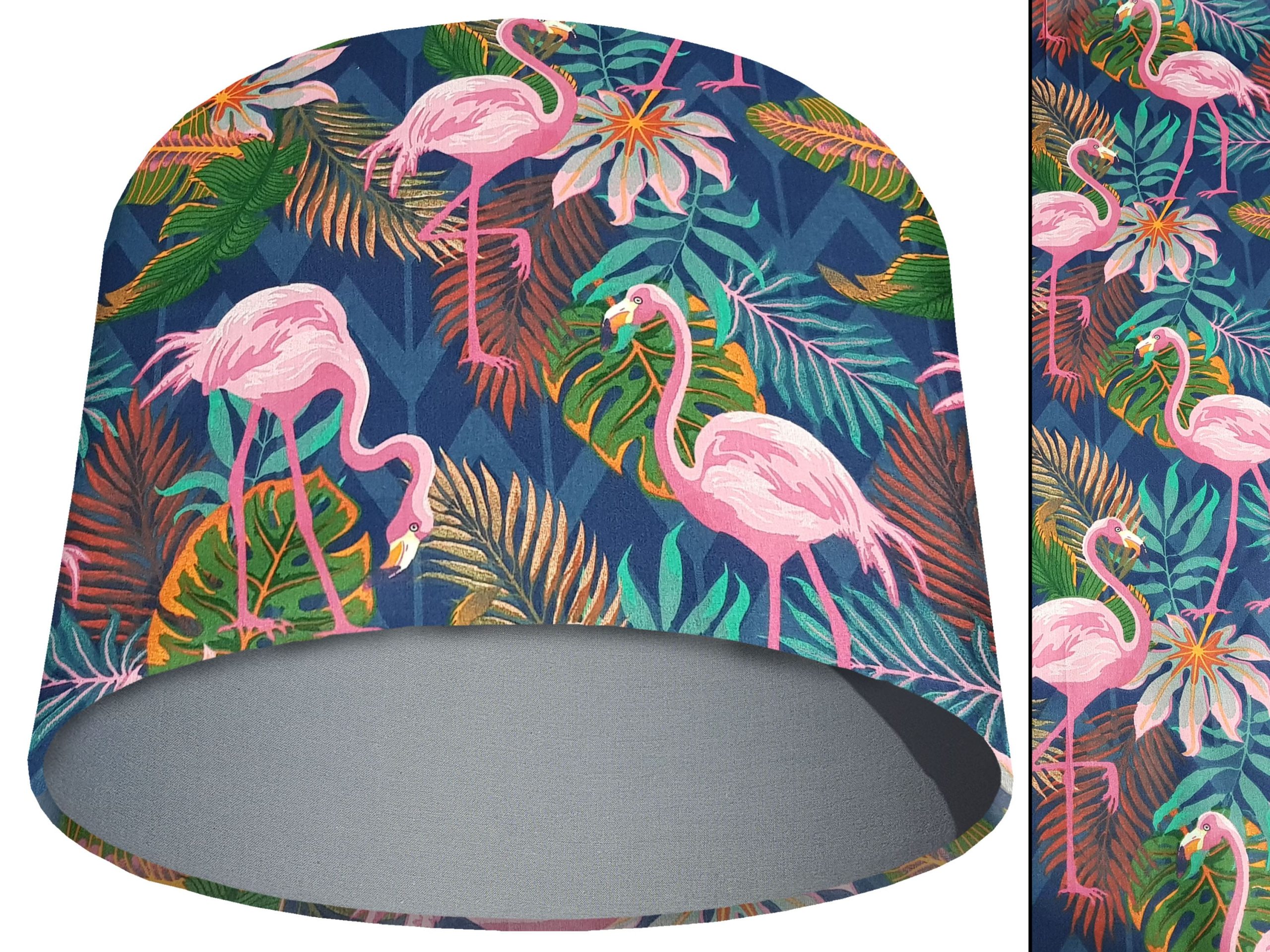 Flamingo Light Shade Light Grey, Vibrant Tropical Home Interior